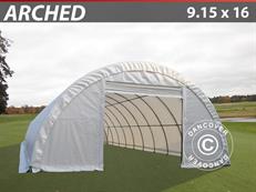 Arkinės palapinės 9,15×16×4,5m, PVC, balta