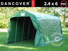 Storage tent PRO 2.4x6x2.34 m PVC, Green