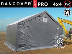 Storage shelter PRO 4x4x2x3.1 m, PVC, Grey