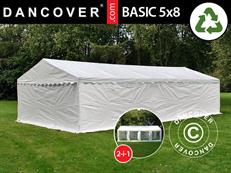 Storage Tent Basic 2-in-1, 5x8 m PE 700, White