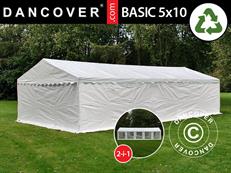 Storage Tent Basic 2-in-1, 5x10 m PE 700, White