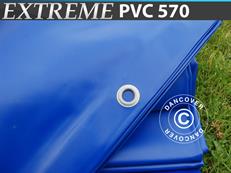 Bâche 6x8m, PVC 570g/m², Bleu