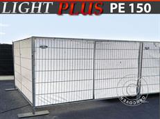 Bauzaunplane 1,76x3,41m, PE 150g/m², Weiß