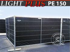 Bauzaunplane 1,76x3,41m, PE 150g/m², Schwarz