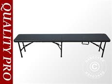 Bancos desdobráveis de 183x30x43cm, Preto (25 unid.)