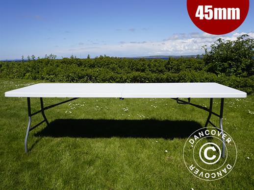 Mesa Dobrável 240x76x74cm, Cinza Claro (1 unid.) Mesa Dobrável 240x76x74cm, Cinza Claro (1 unid.)