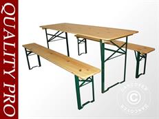 Beer Table Set 180x60x78 cm, Pinewood