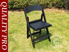 Chaise pliante, Noir, 44x46x77cm, 4 pièces