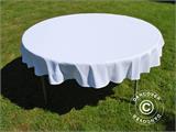 Tablecloth, dining, Ø116x20 cm, White