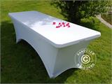 Capa de mesa elástica 183x75x74cm, Branco