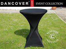 Cubierta flexible para mesa Ø80x110cm, Negro