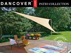 Sun sail 3.6x3.6x3.6 m, Triangular, Sand