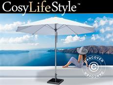 Parasol Bermuda, Ø3,5m, Blanco