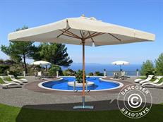 Sonnenschirm Palladio Standard mit volant, 3x3m, Ekrü