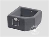 Ballast, concrete pot with handles, Grey 