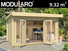 Cabane en bois Lugano 2,5x3,9x2,34m, 34mm, Naturel