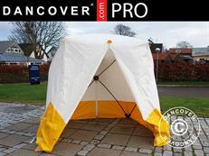 Work tent, FleXshelter PRO, Type 5S, 2.1x2.1x2.0 m, White/yellow