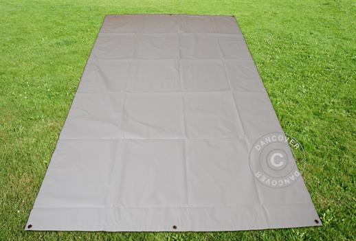 Bâche/Bâche de sol 3,76x7,2m PVC, Gris