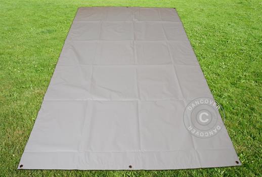 Lona/Cubierta de terreno 3,7x8,6m PVC, Gris