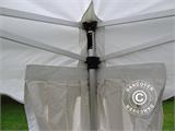 Rideaux pour FleXtents, Blanc, 2 pcs.