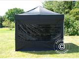 Kit parete laterale con finestra panoramica per FleXtents 2x2m, 2m, Nero