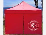 Sidewall w/ zipper for FleXtents, 3 m, Red