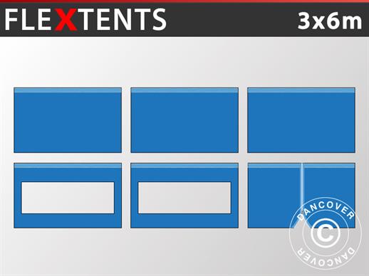 Sidevægge til Foldetelt FleXtents 3x6m, Blå