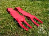 Painéis de juntas de enchimento para tendas dobráveis da FleXtents® PRO da série de 3m, Vermelho, 2 unids.