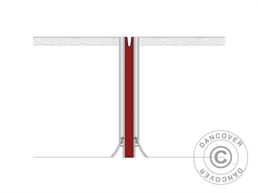Opvullende verbindingspanelen voor de FleXtents® PRO vouwtent 4m-serie, Rood , 2 stuks.