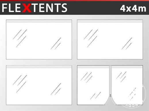 Sidevægge til Foldetelt FleXtents 4x4m, Transparent