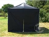 Kit paroi latérale pour Tente pliante FleXtents 4x4m, Noir