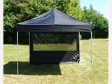 Sidewall w/panorama window for FleXtents, 4 m, Black