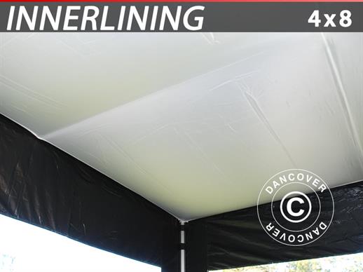 Drapés des plafonds FleXtents, Blanc, pour Tente pliante 4x8m
