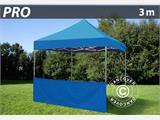 Half zijwand voor FleXtents PRO, 3m, Blauw