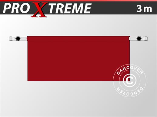 Demi paroi latérale pour FleXtents PRO Xtreme, 3m, Rouge