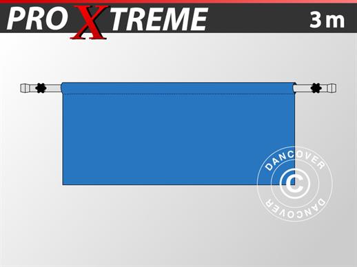 Halv sidevegg for FleXtents PRO Xtreme, 3m, Blå