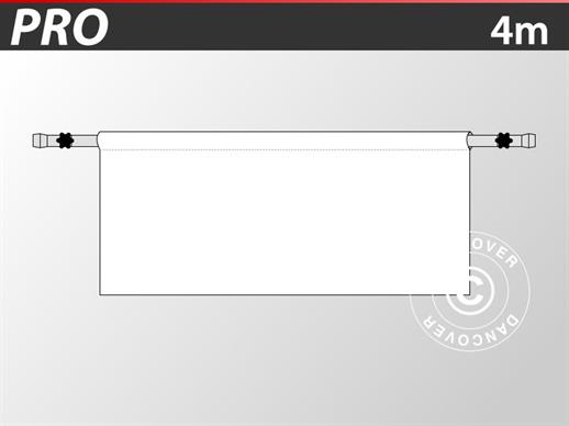Halbe Seitenwand für FleXtents PRO, 4m, Weiß