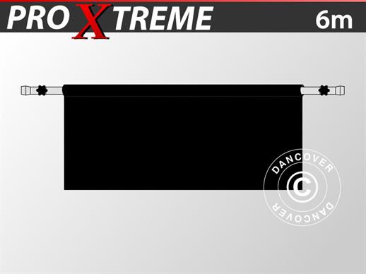 Halbe Seitenwand für FleXtents PRO Xtreme, 6m, Schwarz