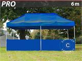 Half zijwand voor FleXtents PRO, 6m, Blauw