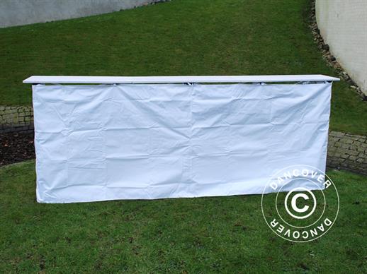 Panello laterale per bancone FleXtents PRO, 3m, Bianco