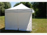 Paroi latérale avec fermeture éclaire pour FleXtents, 5m, Blanc