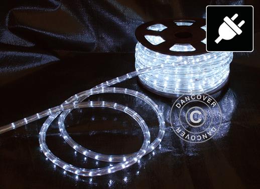 Wąż świetlny LED, 25m, Ø1,2cm, Wielofunkcyjne, Zimny Biały