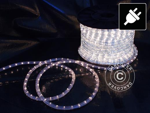 Wąż świetlny LED, 50m, Ø1,2cm, Wielofunkcyjne, Zimny Biały