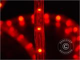 Lichtschlauch LED, 50 m, Ø1,2cm, Mehrfachfunktion, Rot NUR 7 ST. ÜBRIG