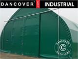 Portone scorrevole 3x3m per capannone tenda/tunnel agricolo 15m, PVC, Verde