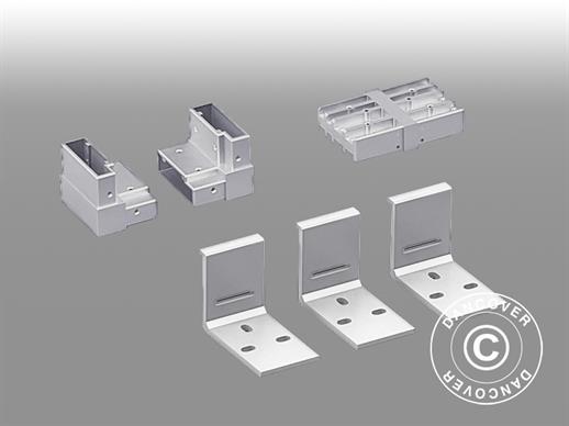 Wandhalterung für Pavillon San Pablo 3x5,8m und 4x5,8m, Weiß, 3 Stk.