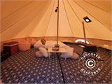Bell tent matten voor 5m TentZing® tenten, 2 st., Blauw/Wit