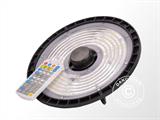 LED Industrial fixture, Ø27x11.5 cm, with sensor/RC, Black