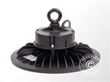 LED Industrial fixture, Ø27x11.5 cm, with sensor/RC, Black