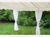 Marquee lining and leg curtain pack, White, for 4x6 m marquee